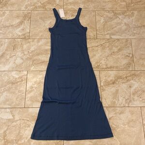 Skin Radika Rib-Knit Slip Dress, Pima Cotton, L/XL